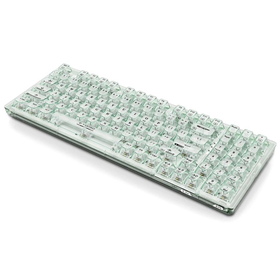 Mechanical Gaming Keyboard USB Wired Compact with Clear Keycaps, RGB Side-Lit... - Image 4 of 4