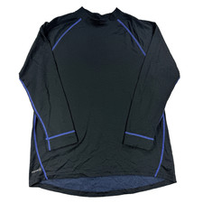 Mens Russell Dri Power 360 Long Sleeve Training Shirt Black Blue Size Large