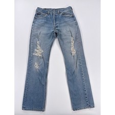 Vintage Levis 501xx Jeans Mens 32x34 Measured 30x30 Made in USA 90s Distressed