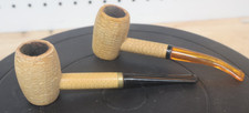 Vintage Pair Set x2 H B Irvin S. Cobb Fine Corn Cob Pipe  Smoked / Used - USA