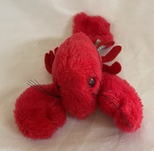   VINTAGE Dakin 1979 RED LOBSTER 7" Plush Stuffed Animal Toy  