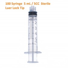 5mL Syringe Sterile General Purpose Syringe 5 mL / 5CC Syringe Luer Lock Tip