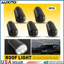 5pcs Solar Powered Cab Lights Cab Roof Lights for 03-18 Dodge Ram Pickup White
