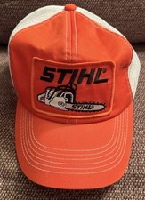 VTG STIHL Snapback Trucker Hat Patch Cap Youngan Outdoor Cap 80s 90s Nice Foam