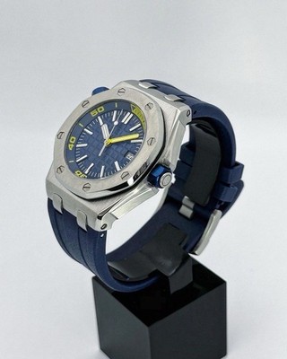 Blue Steel OctaLuxe | 41mm | Yellow Hand | Sapphire | NH35 | Auto | Rubber Strap