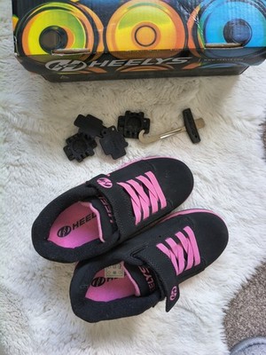 Heelys Dual Up X2 Rollschuhe In Schwarz und Pink Größe 13 Brandneu Originalverpackt