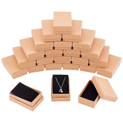 24 Stück kleine Kraft Brown Kartons Schmuckschatulle mit Deckel Schachteln