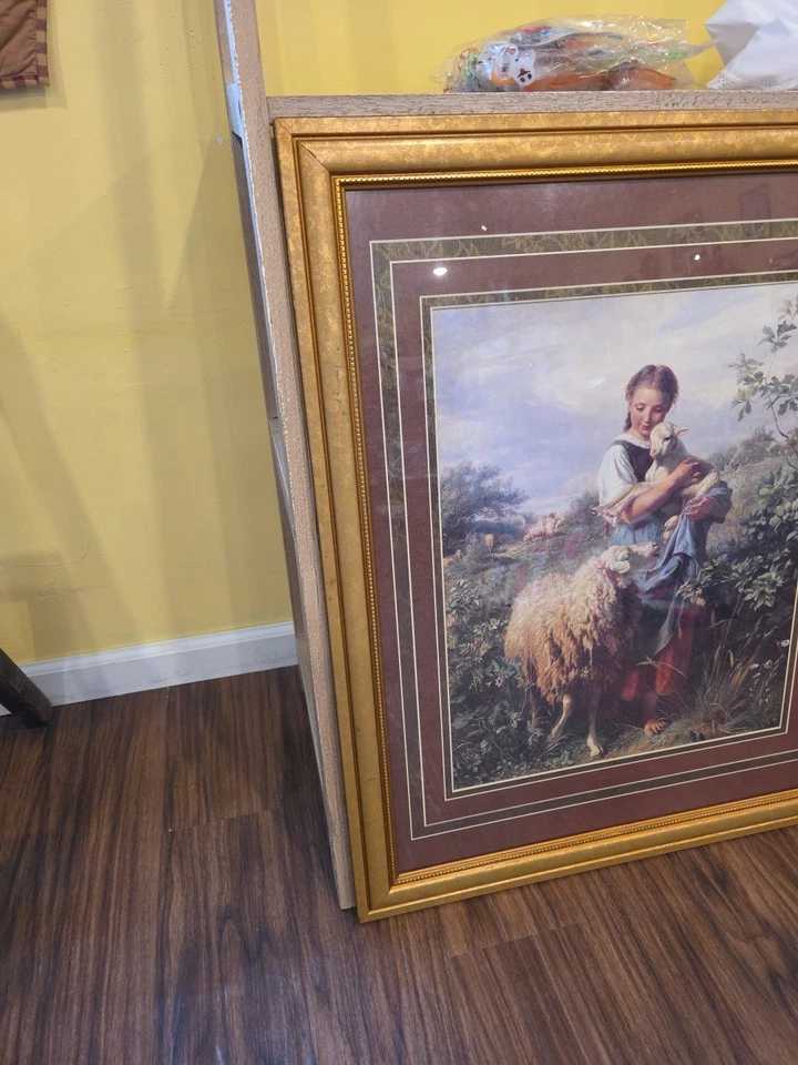 Impresión de La Pastora de Johann Baptist Hofner (13,25"x 10" enmarcado)  Foto 2 de 4