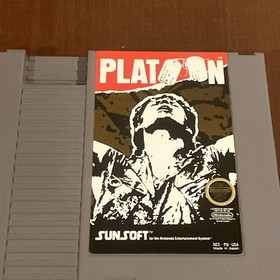 Lot Of 5 Nes Games: Platoon Roger Rabbit Rambo Jaws Karate Kid Tested Nintendo