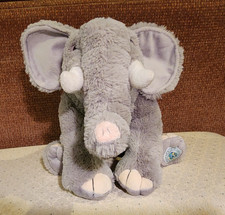 FAO Schwarz Gray Elephant Plush 10 Inch Save the Earth Stuffed Animal Toy