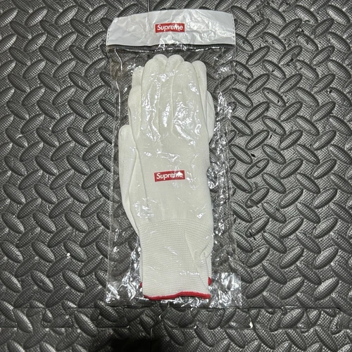 Gants de travail Supreme boîte caoutchoutée logo blanc FW20 authentique NEUF