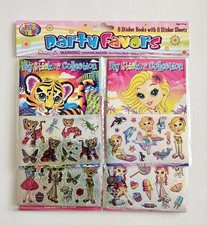 Vtg Lisa Frank NIP 8 My Sticker Collection Mini Albums and Stickers Party Favors
