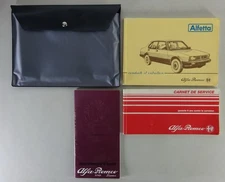 Dossier De Bord + Driving and Maintenance Alfa Romeo Alfetta 2000 Version 05/1983