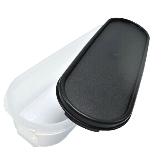 Tupperware Modular Mates Super Oval #1 Original Black Seal 3 1/2 Cups - Picture 3 of 4