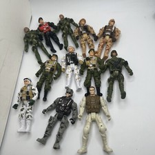 Mixed Lot Of 12 Army Military Action Figures - G.I. Joe, Fortnite