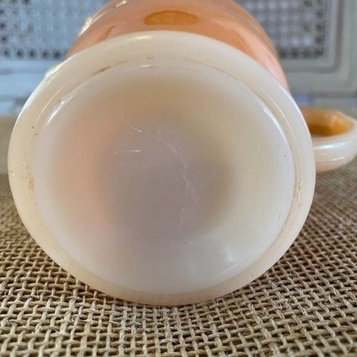 Vintage Fire King Orange Creamer, 3.5" Fall Thanksgiving Colorful Retro - Picture 6 of 9