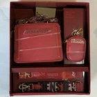 Womens Steve Madden Special Edition Evelyn Gift Set Crimson-Bag, 3 Straps, Pouch