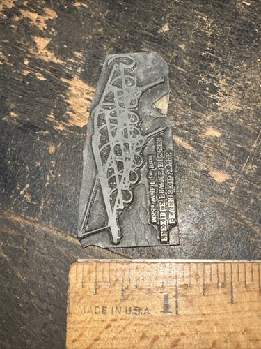 Printing Block ( Lever Skid Type Flexible Frame Digger ) Needs Wood Block - Picture 7 of 8
