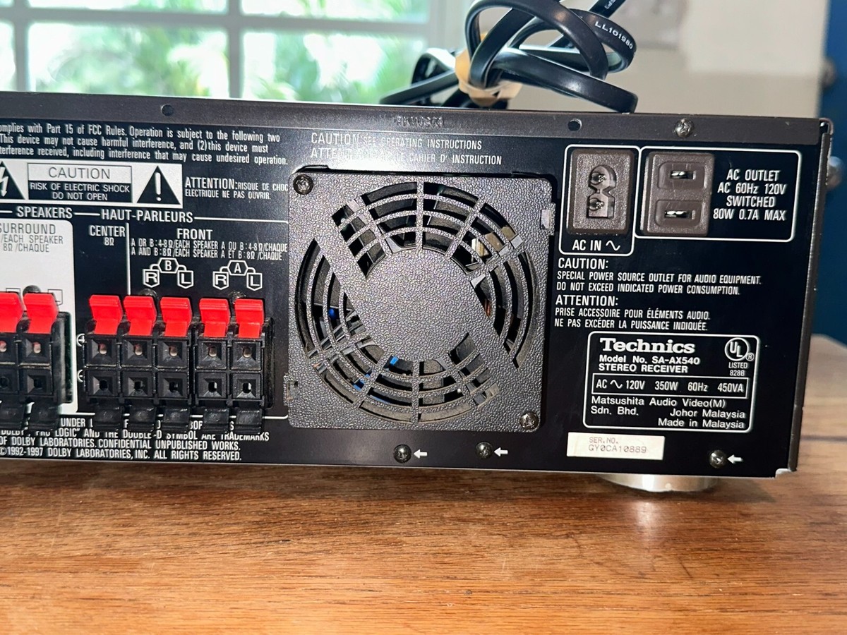Technics AV Control Stereo Receiver SA-AX540 | eBay