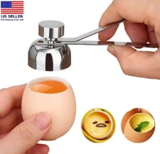 Stainless Steel Egg Topper – Precision Shell Cutter Cracker Tool for Boiled Eggs