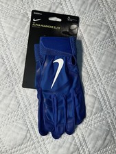 $65 Men’s Unisex Nike Alpha Huarache Gloves XL Baseball Batting Blue CV0696-468