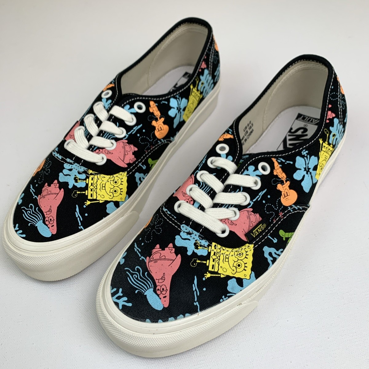 靴 [A] VANS OG Authentic LX SpongeBob ALOHA Vans Vault x Spongebob Squarepants Mens 9 OG Authentic LX
