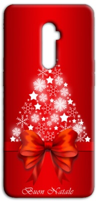 Mixroom - Cover Custodia Back case In TPU Silicone Morbido Per OPPO A9 2020 Fantasia Fiocco e Buon natale L1123