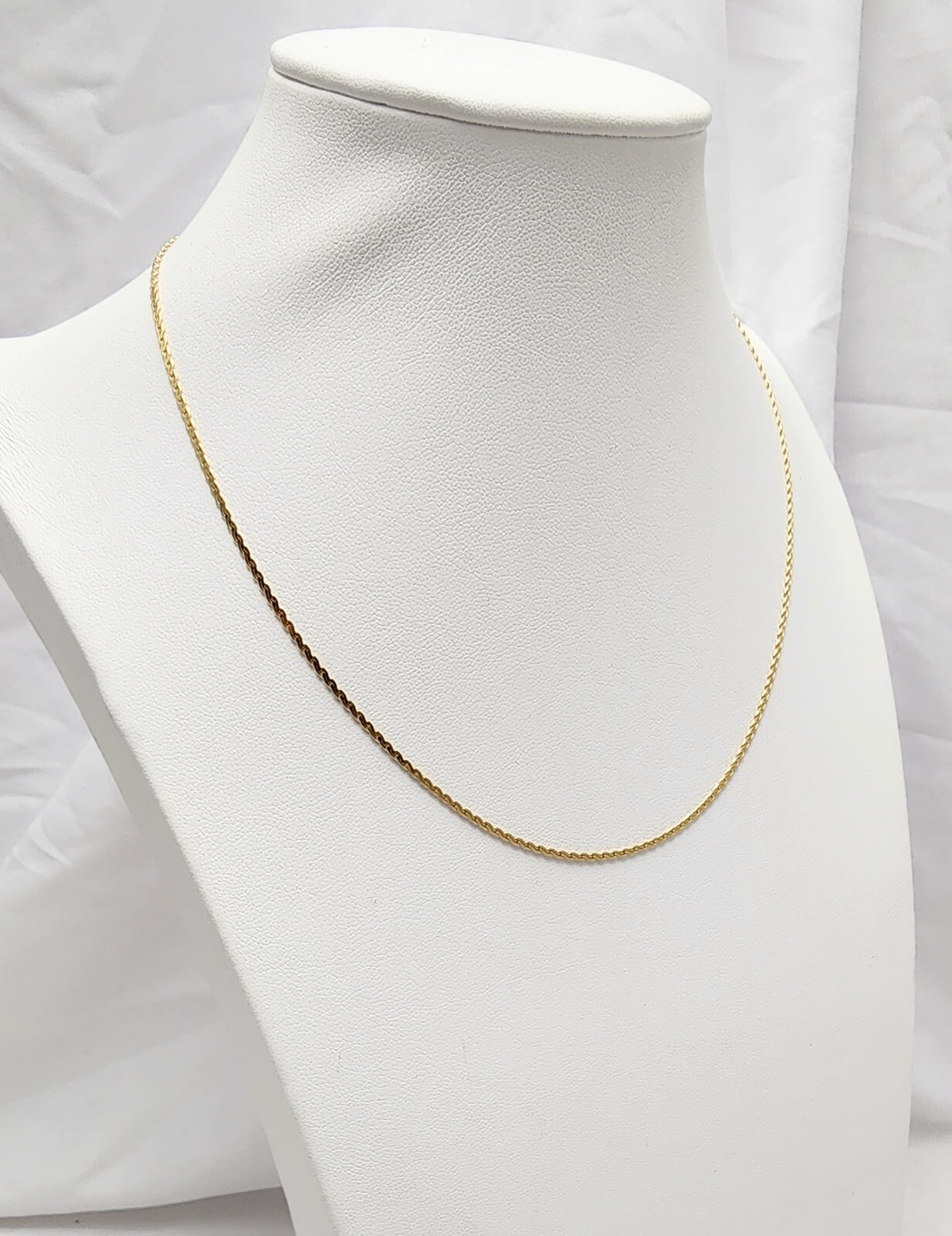 Unique 14K Solid Yellow Gold Designer Flat Link C… - image 2