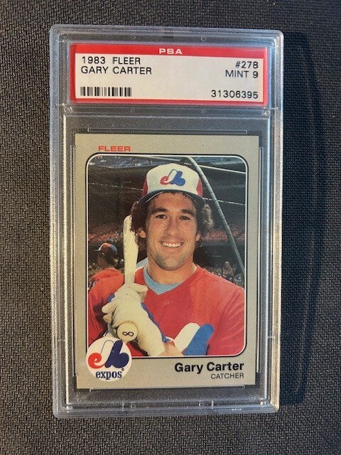 1983 Fleer  GARY CARTER  #278  PSA 9   NY Mets