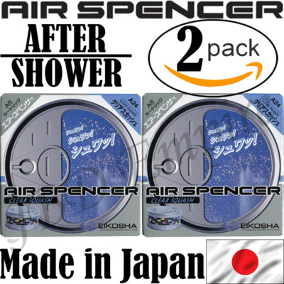 2-Pack A24 CLEAR SQUASH AS CARTRIDGE AIR SPENCER AIR FRESHENER EIKOSHA CS-X3