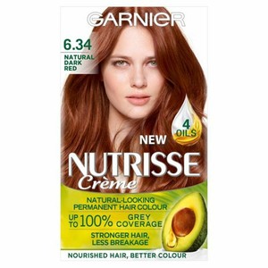 Garnier Nutrisse 6 34 Dark Natural Red Permanent Hair Dye