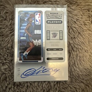 2022 Contenders Ousmane Dieng Autograph Playoff #122 /99 Okc Thunder 