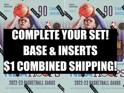2022-23 NBA HOOPS WINTER You Pick/Choose Base & Inserts! $1 Shipping