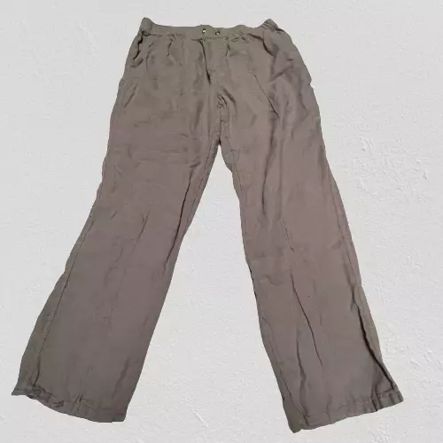 Cynthia Rowley Women s Casual Mid Rise Straight Leg Linen Pants