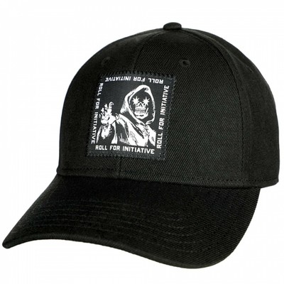 Curved Bill Snapback Hat Black 