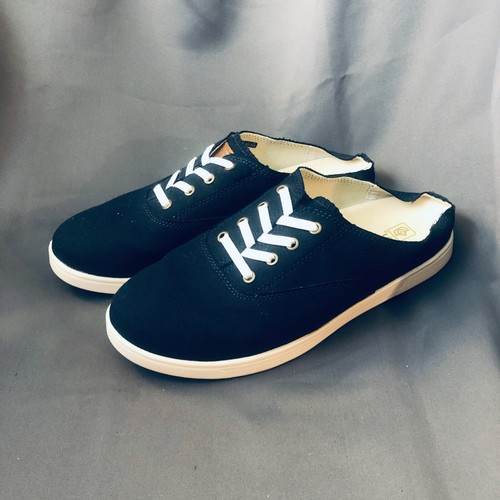 Spenco Orthotic Canvas Mules Women NEW Santa Rosa Peacoat Navy Blue 9.5D Cover - Picture 3 of 23