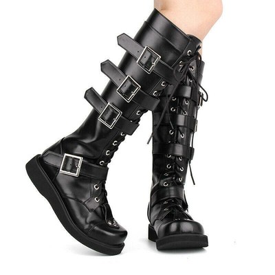 knee high platform boots