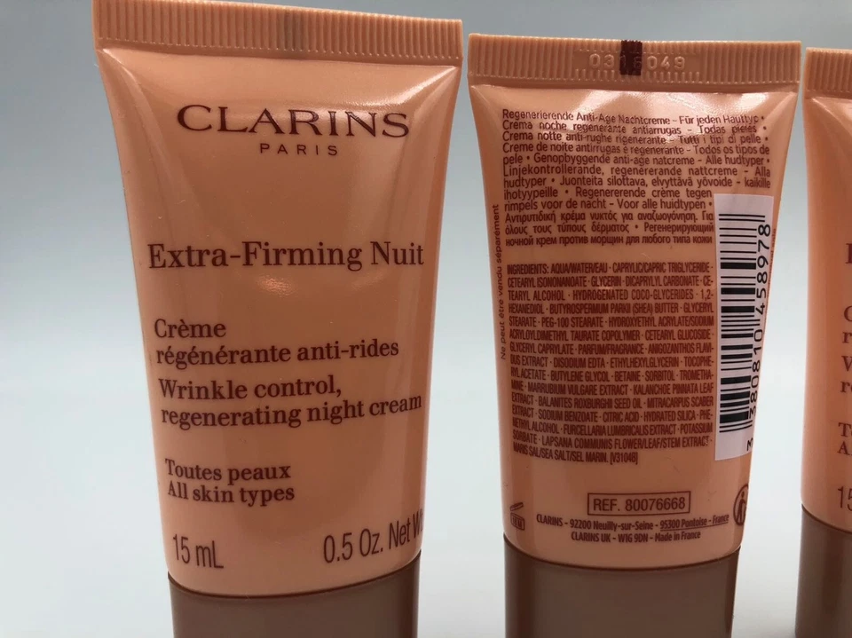 Clarins Extra-Firming Nuit Anti-Falten Night creme All skin types 3x 15ml 2024! - Bild 3 von 4