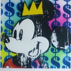 Ben Allen King Mickey Avec Couronne No5 3D Main Signée Urban Pop Ru Artiste