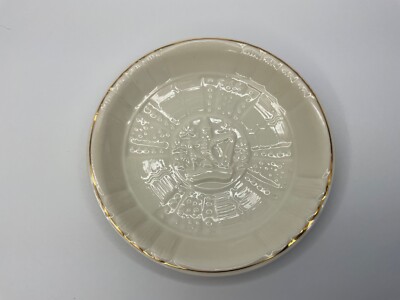 Belleek Irish Fine China Pin Schale mit Goldband, Belleek Collectors Society