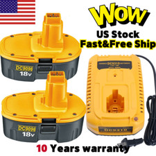 18 Volt for Dewalt 18V Battery or Charger DC9096-2 DC9098 DC9099 NEW replacement
