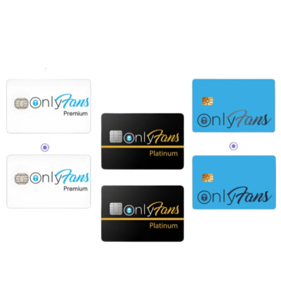 OnlyFans Combo Pack - 6 Credit Card Skin Only Fans PLATINUM Credit Card