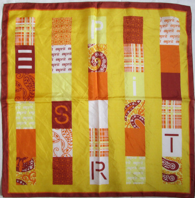 -Vintage ESPRIT Silk Choker Scarf 50 x 50cm
