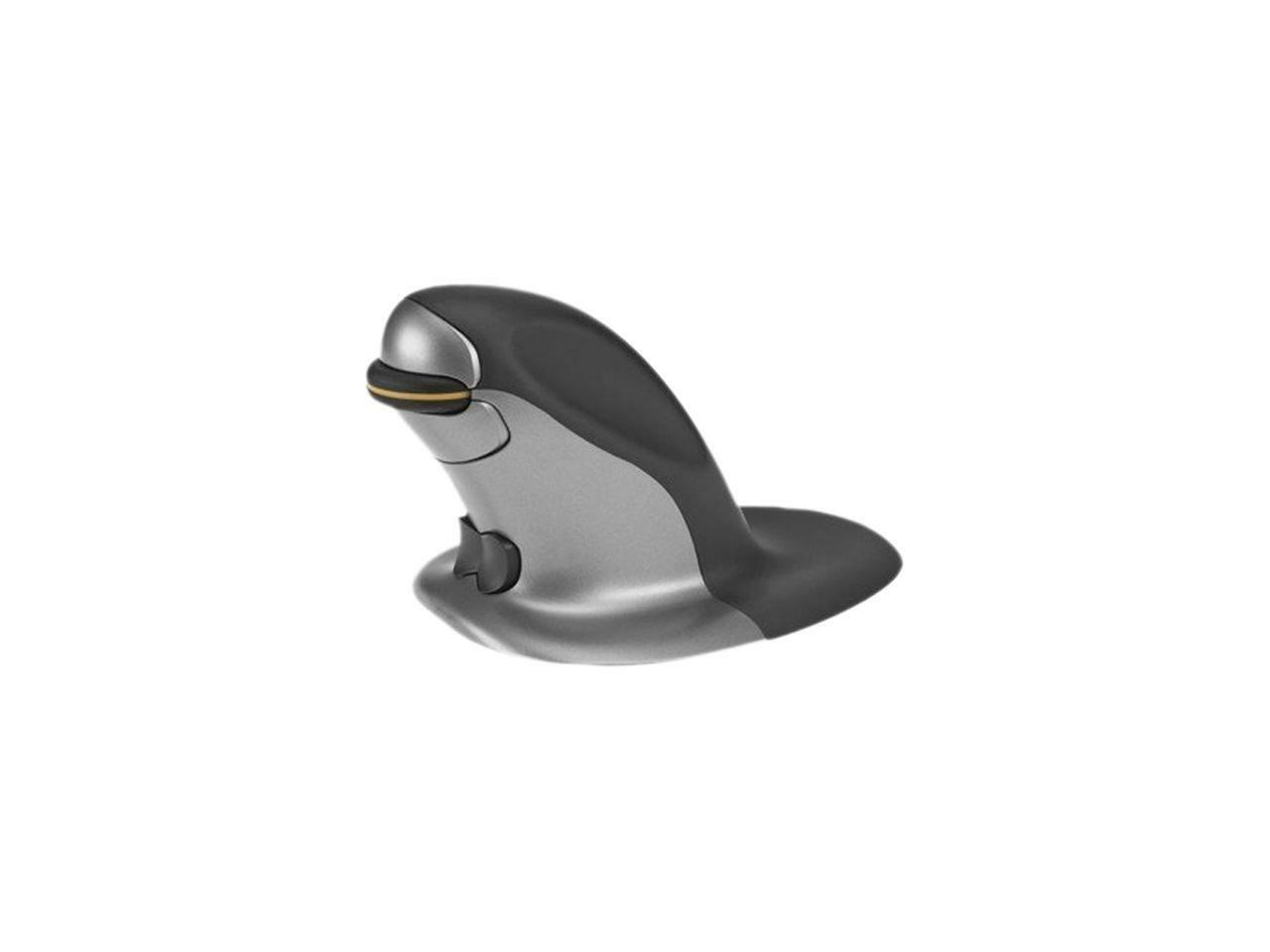 Posturite Penguin 9820099 Silver/Black USB 2.0 RF Wireless Laser Ambidextrous Ve