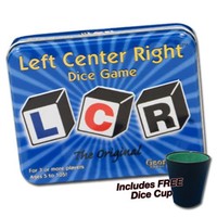 George & Co. Games Left Center Right Dice Game In Tin With Dice Cup on sale George & Co. Games Left Center Right Dice Game In Tin With Dice Cup on sale