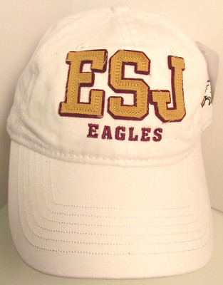 ESJ Eagles Hat Episcopal School Jacksonville USA Embroidery Unisex Cap White
