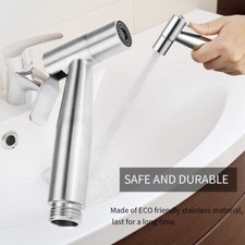 Toilet Bathroom Handheld Diaper Sprayer Shower Bidet Sprayer Hose Holder Head St