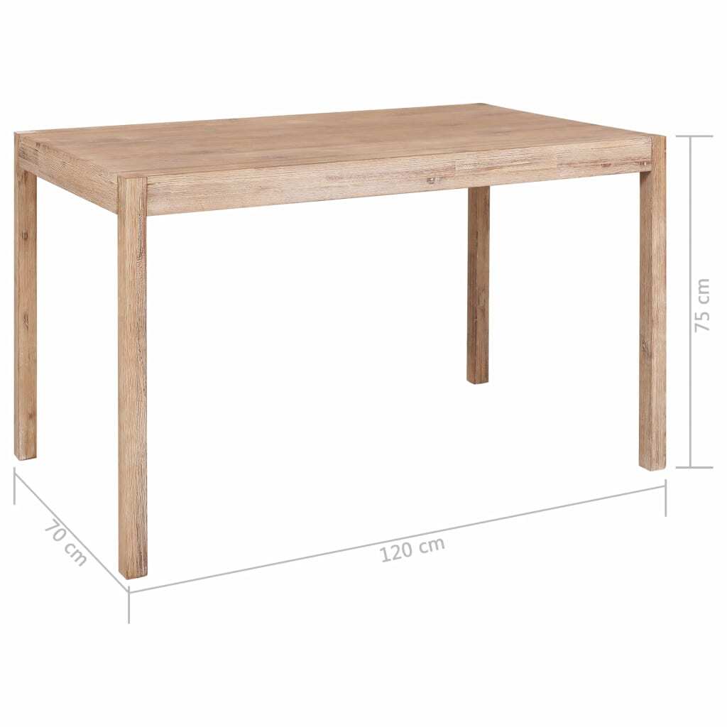 INAVANCE ONES TABLE（ウォールナット） NNEVL Dining Table 120x70x75 cm Solid Acacia Wood | eBay UK