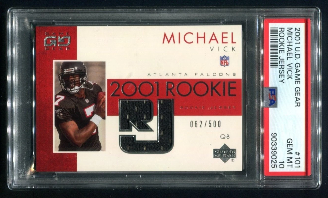 Michael Vick Upper Deck Game Gear #101 Rookie Jersey