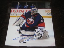 CHRISTOPHER GIBSON autographed NY NEW YORK ISLANDERS 8X10 photo 